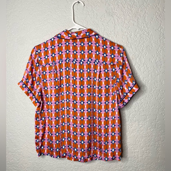 Anthropologie Orange and Pink Pajama Set - Picture 4 of 10